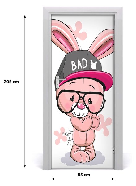 Autocolante pentru usi Rabbit în capac