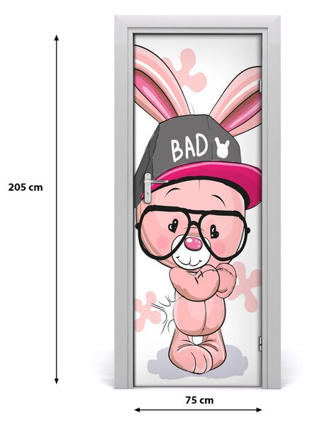 Autocolante pentru usi Rabbit în capac