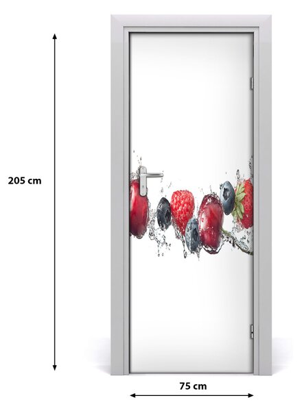 Autocolante pentru usi fructe de padure