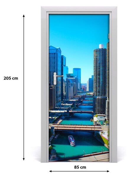 Autocolante pentru usi usa autoadeziv la Chicago River