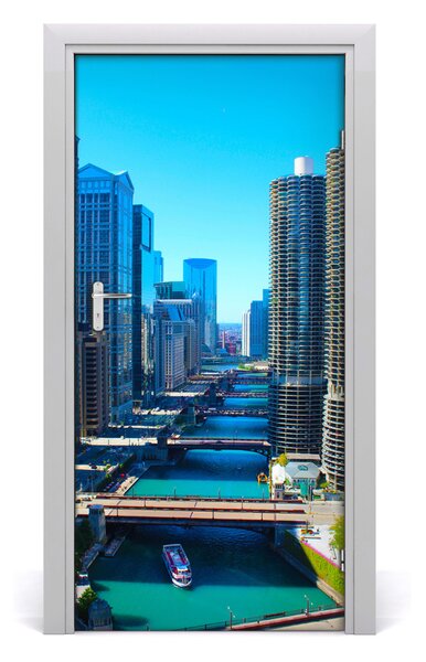 Autocolante pentru usi usa autoadeziv la Chicago River