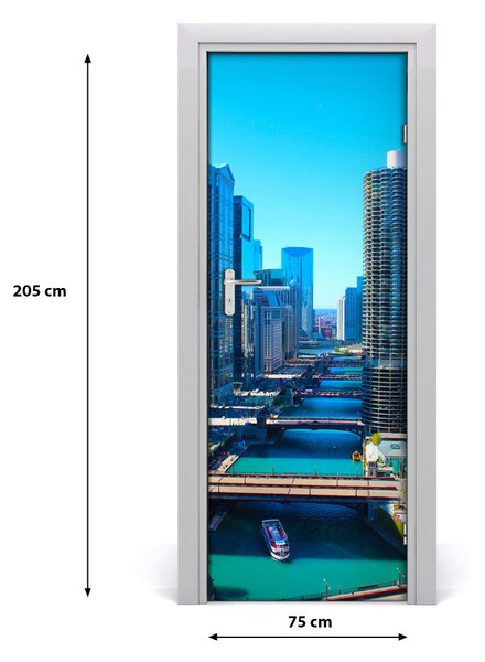 Autocolante pentru usi usa autoadeziv la Chicago River
