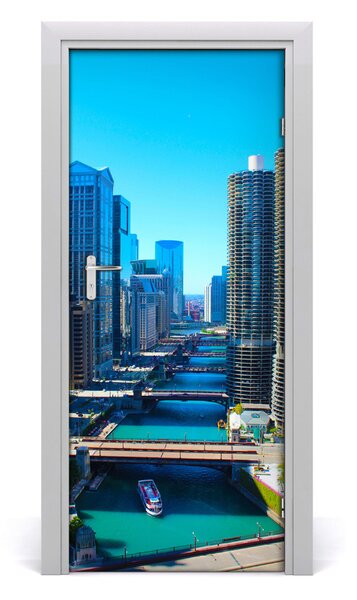 Autocolante pentru usi usa autoadeziv la Chicago River