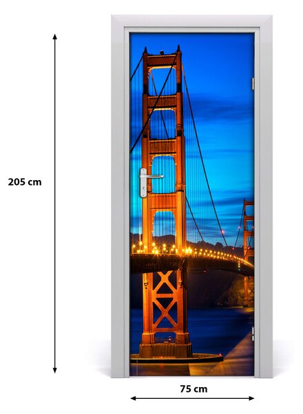 Autocolante pentru usi Autoadeziv UȘĂ Bridge din San Francisco