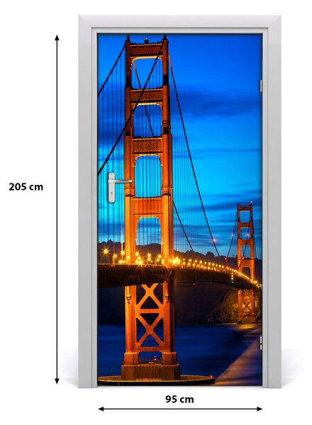 Autocolante pentru usi Autoadeziv UȘĂ Bridge din San Francisco