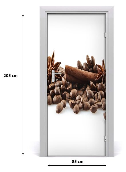 Autocolante pentru usi Boabe de cafea