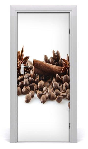 Autocolante pentru usi Boabe de cafea