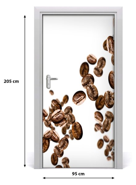 Autocolante pentru usi Boabe de cafea