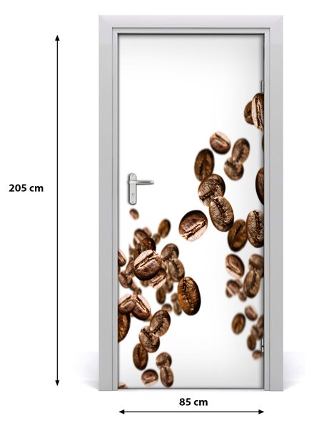 Autocolante pentru usi Boabe de cafea