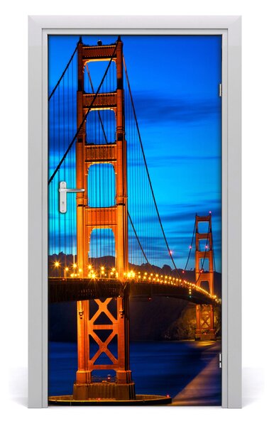 Autocolante pentru usi Autoadeziv UȘĂ Bridge din San Francisco