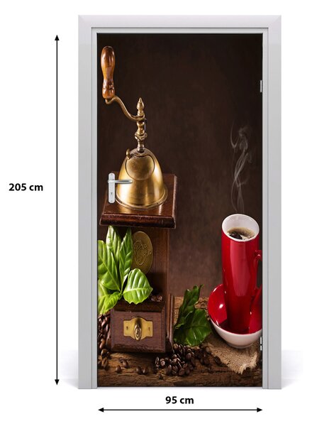 Autocolante pentru usi Râșniță de cafea