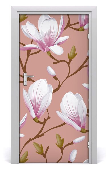Autocolante pentru usi Furnir adeziv imagini de fundal ușă Magnolia