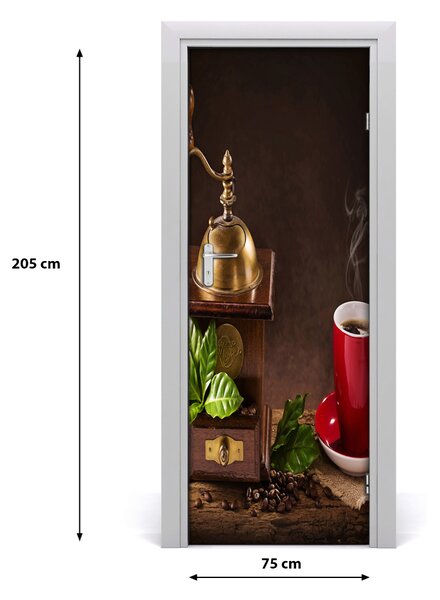 Autocolante pentru usi Râșniță de cafea