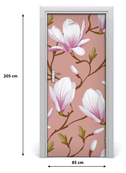 Autocolante pentru usi Furnir adeziv imagini de fundal ușă Magnolia
