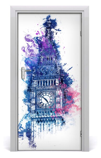 Autocolante pentru usi Colorat Big Ben