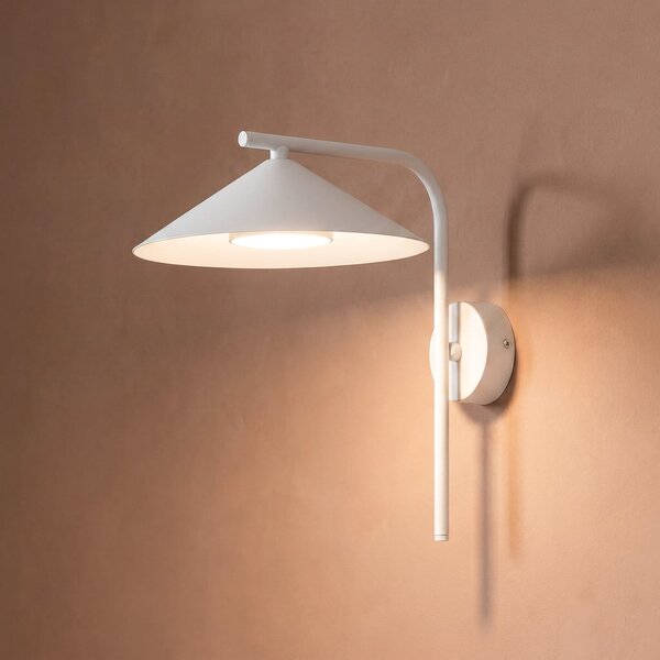 TK Lighting Aplică de perete Lume S, gri-bej, metal, înălțime 31 cm, GX53, reglabil, Gri, Camera de zi / sufragerie, Metal, Modern