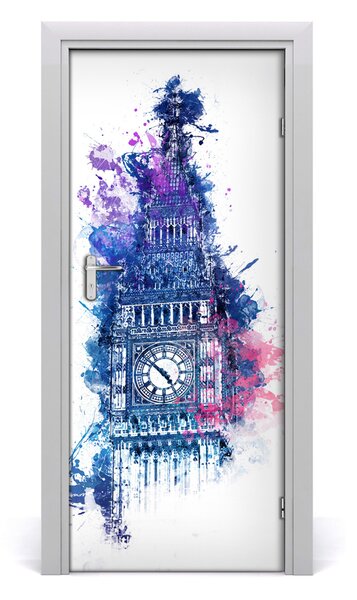 Autocolante pentru usi Colorat Big Ben