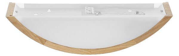 TEMAR LIGHTING Aplică de perete Cleo D1DR410, lemn stejar, lungime 41 cm, E27, reglabil, Lemn, Camera de zi / sufragerie, Lemn, Modern