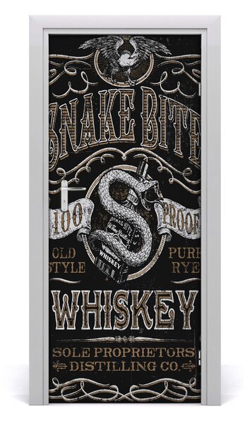 Autocolante pentru usi spune Whisky
