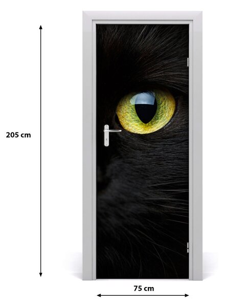Autocolante pentru usi perete Cat Eyes