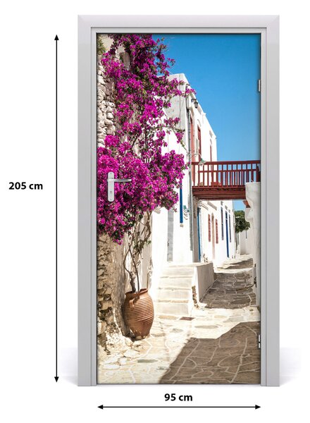 Autocolante pentru usi Ușă autoadeziv pe străzile din Grecia