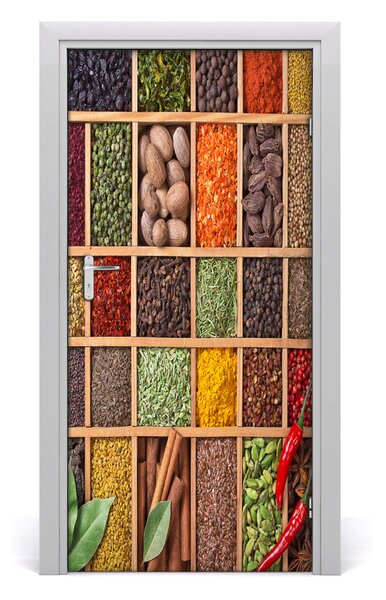 Autocolante pentru usi condimente colorate