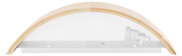 TEMAR LIGHTING Aplică de perete Cleo D1DR410, lemn pin, lungime 41 cm, E27, reglabil, Lemn, Camera de zi / sufragerie, Lemn, Modern