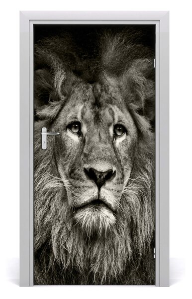 Autocolante pentru usi perete Lion