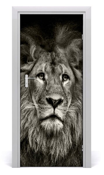 Autocolante pentru usi perete Lion