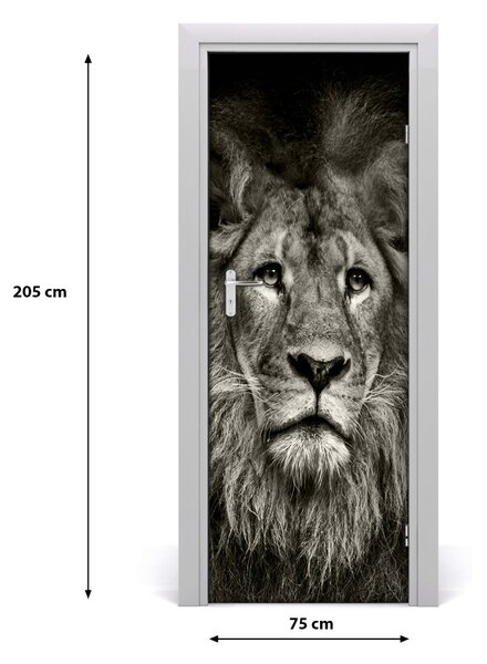 Autocolante pentru usi perete Lion
