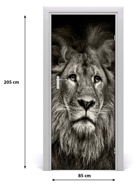 Autocolante pentru usi perete Lion