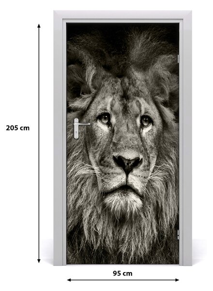 Autocolante pentru usi perete Lion