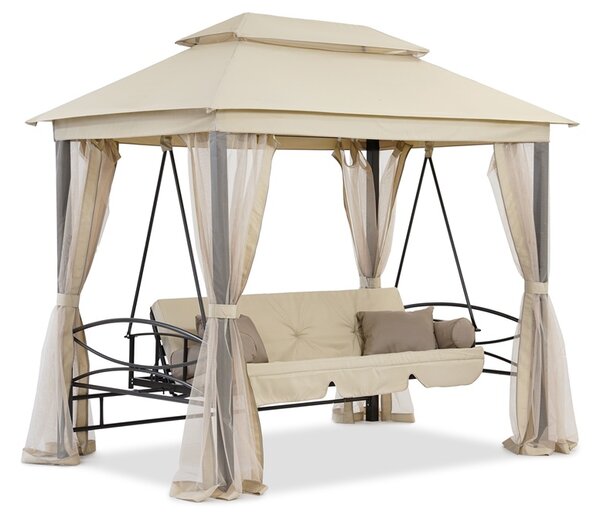 Balansoar de grădină din metal Nice Premium Garden Point bej