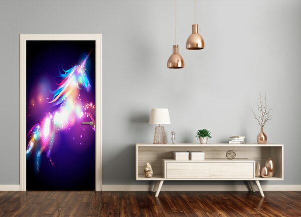 Autocolante pentru usi Autocolant adeziv UȘĂ magic Unicorn