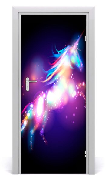 Autocolante pentru usi Autocolant adeziv UȘĂ magic Unicorn