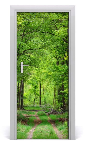 Autocolante pentru usi Pădure verde