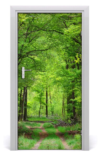 Autocolante pentru usi Pădure verde
