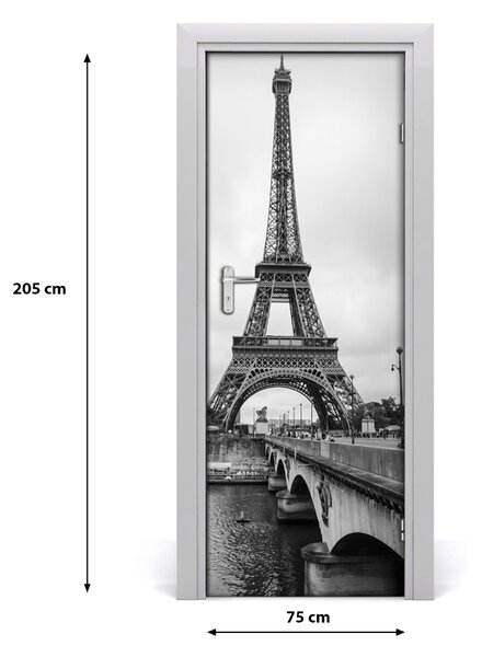 Autocolante pentru usi usa autoadeziv Turnul Eiffel