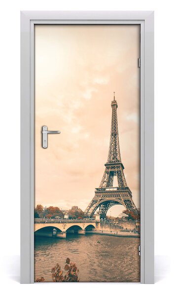 Autocolante pentru usi usa autoadeziv Turnul Eiffel