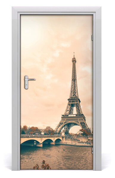 Autocolante pentru usi usa autoadeziv Turnul Eiffel
