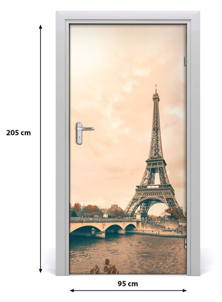 Autocolante pentru usi usa autoadeziv Turnul Eiffel