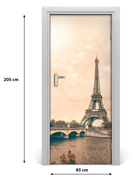 Autocolante pentru usi usa autoadeziv Turnul Eiffel