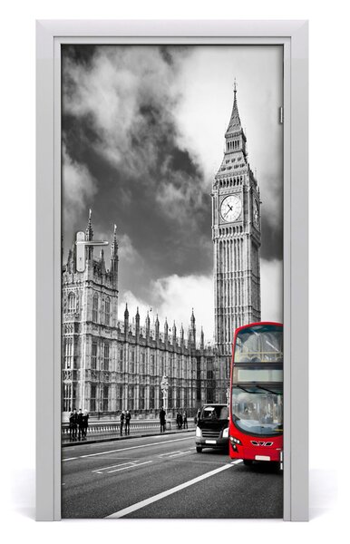 Autocolante pentru usi Ușă autoadeziv pe Big Ben, Londra