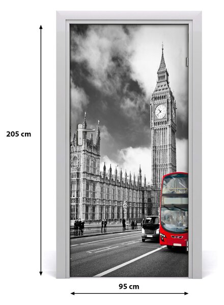 Autocolante pentru usi Ușă autoadeziv pe Big Ben, Londra