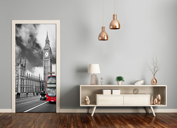 Autocolante pentru usi Ușă autoadeziv pe Big Ben, Londra