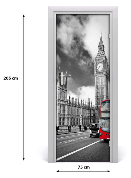 Autocolante pentru usi Ușă autoadeziv pe Big Ben, Londra