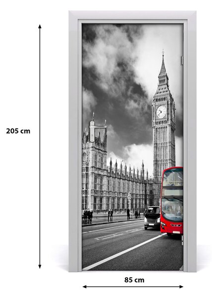 Autocolante pentru usi Ușă autoadeziv pe Big Ben, Londra