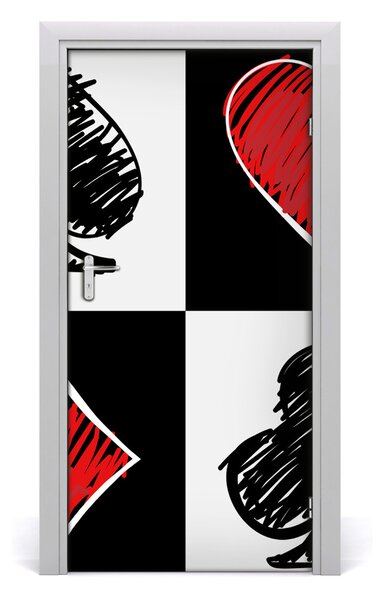 Autocolante pentru usi culori Card