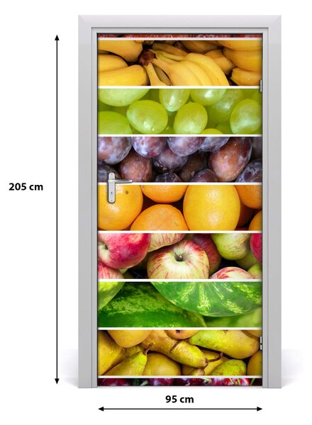 Autocolante pentru usi fructe colorate