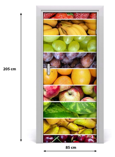 Autocolante pentru usi fructe colorate